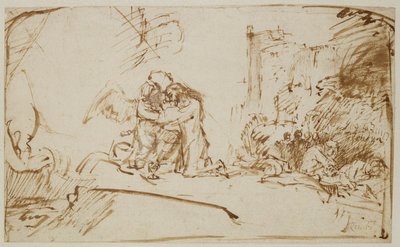 Cristo sul Monte degli Ulivi da Rembrandt van Rijn